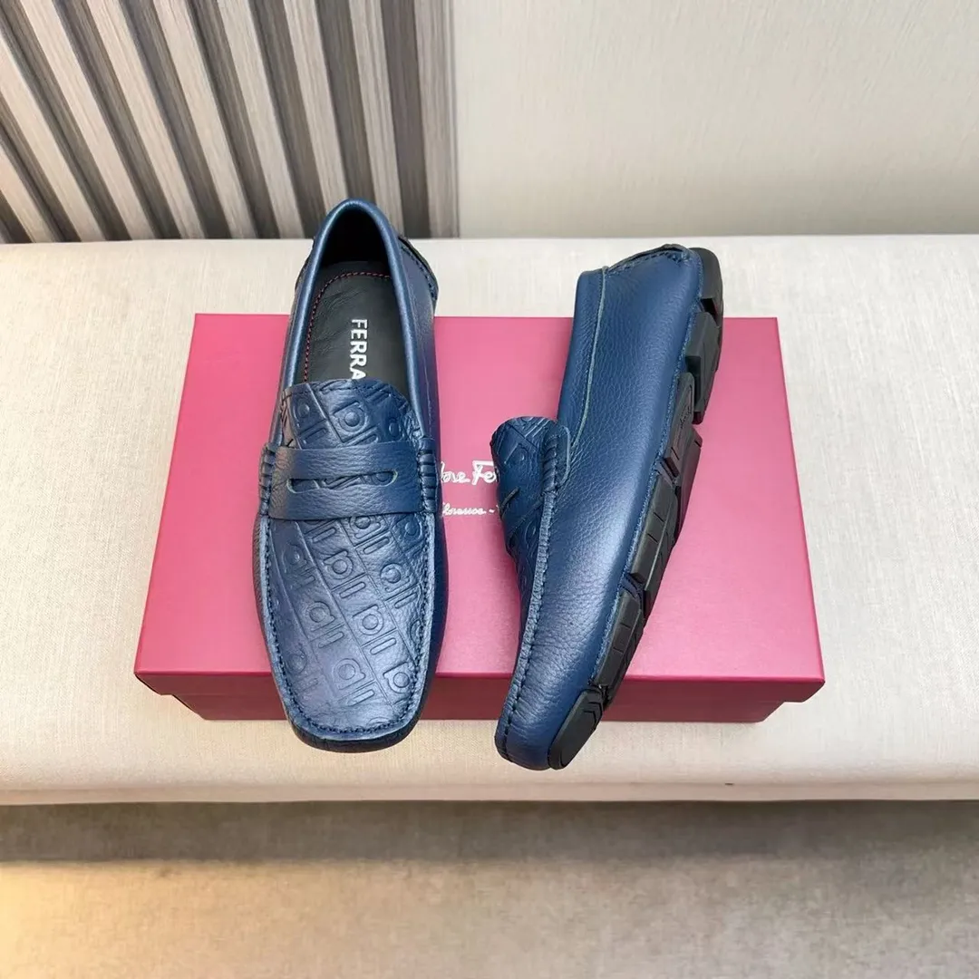 Men's men's shoes 💰620 Ferragamo new high-end quality 🔥 imported lychee pattern ➕ cowhide lining size 38-45